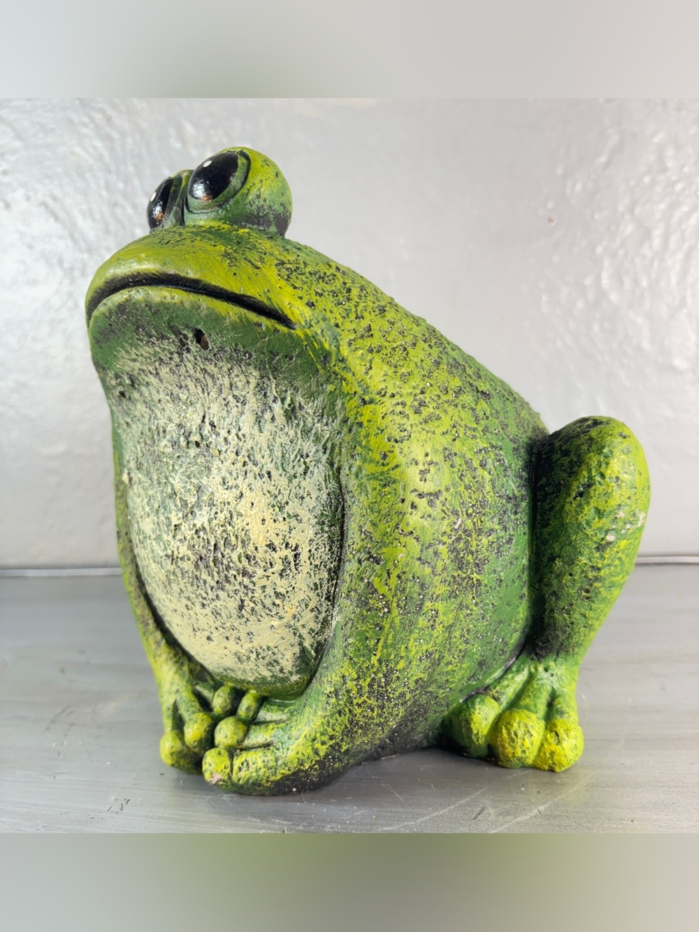 Big Booty Cement Frog Planter Medium Sized